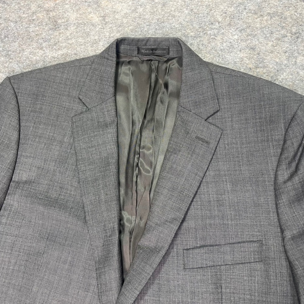 Lauren Ralph Lauren Men's Gray‎ 100% Wool Natural Stretch Blazer Jacket 46 R